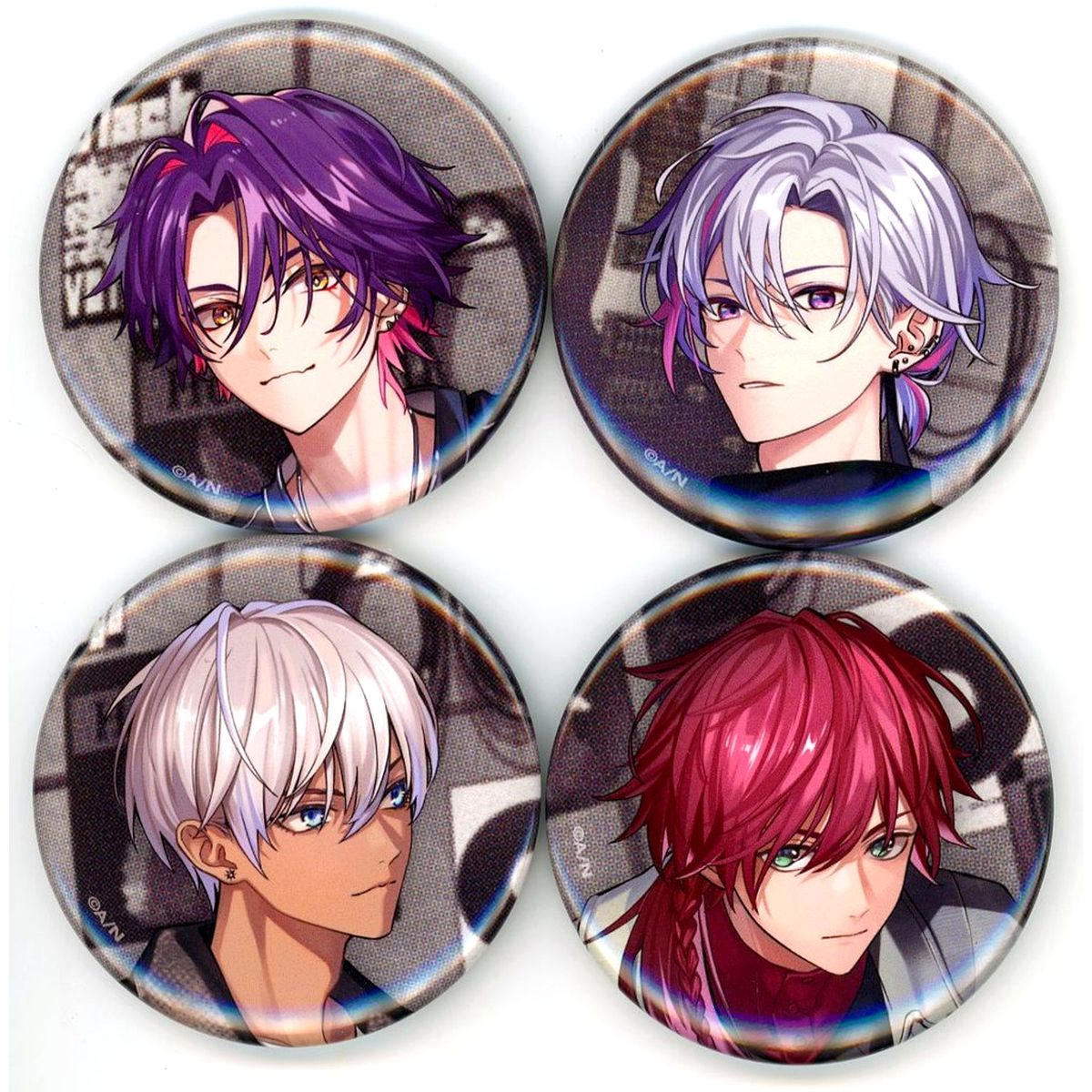 Niji-datoka Virtual YouTuber Nijisanji Button 4 Types NIJISANJI 2ji Datoka Kyoso RIOT First Press Limited Edition Enclosed Bonus [USED]