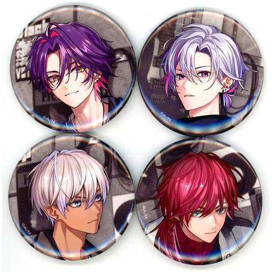 Niji-datoka Virtual YouTuber Nijisanji Button 4 Types NIJISANJI 2ji Datoka Kyoso RIOT First Press Limited Edition Enclosed Bonus [USED]