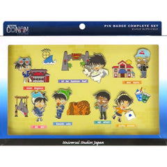 All Characters Detective Conan 4-D Live Show Jewel of the Starry Sky Pin Button Complete Set Universal Studios Japan Ltd [USED]