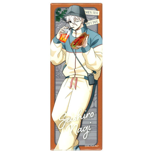Seishiro Nagi Long Square Button Blue Lock POP UP SHOP Freshly Baked Bread and Takeout Drinks in Tokyo Character Street [USED]