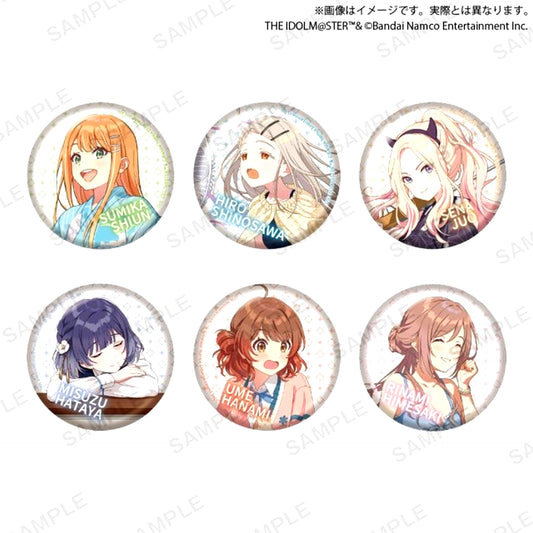 Set of 6 Gakuen Idolmaster Badge Vol. 2 Capsule Toy Ver. [USED]