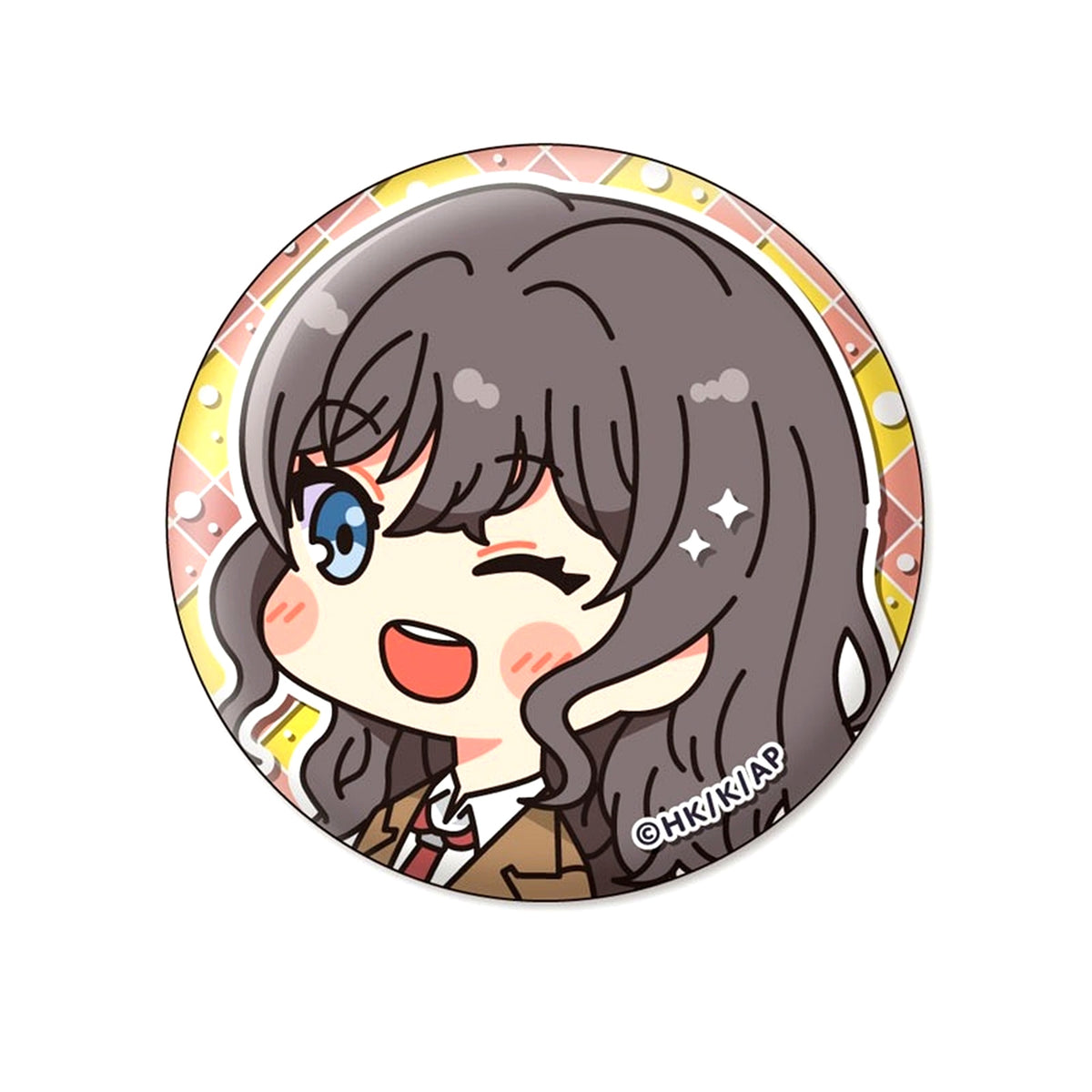 Sara Himeji Rascal Does Not Dream of Santa Claus MuniChara Button [USED]