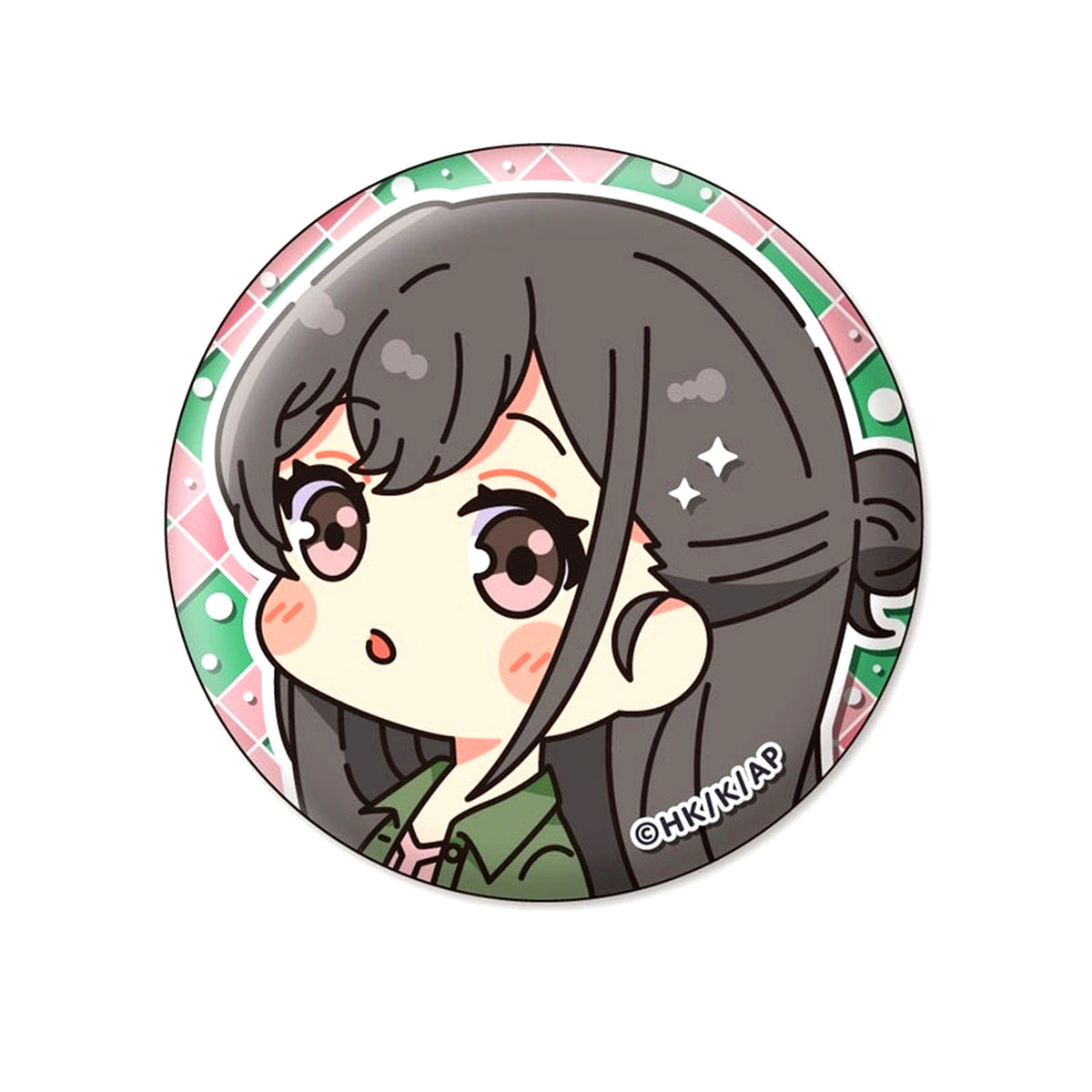 Miori Mito Rascal Does Not Dream of Santa Claus MuniChara Button [USED]