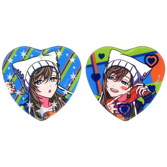 Set of 2 Kanae, ChroNoiR Virtual YouTuber Nijisanji Heart Button Choose your favorite [USED]