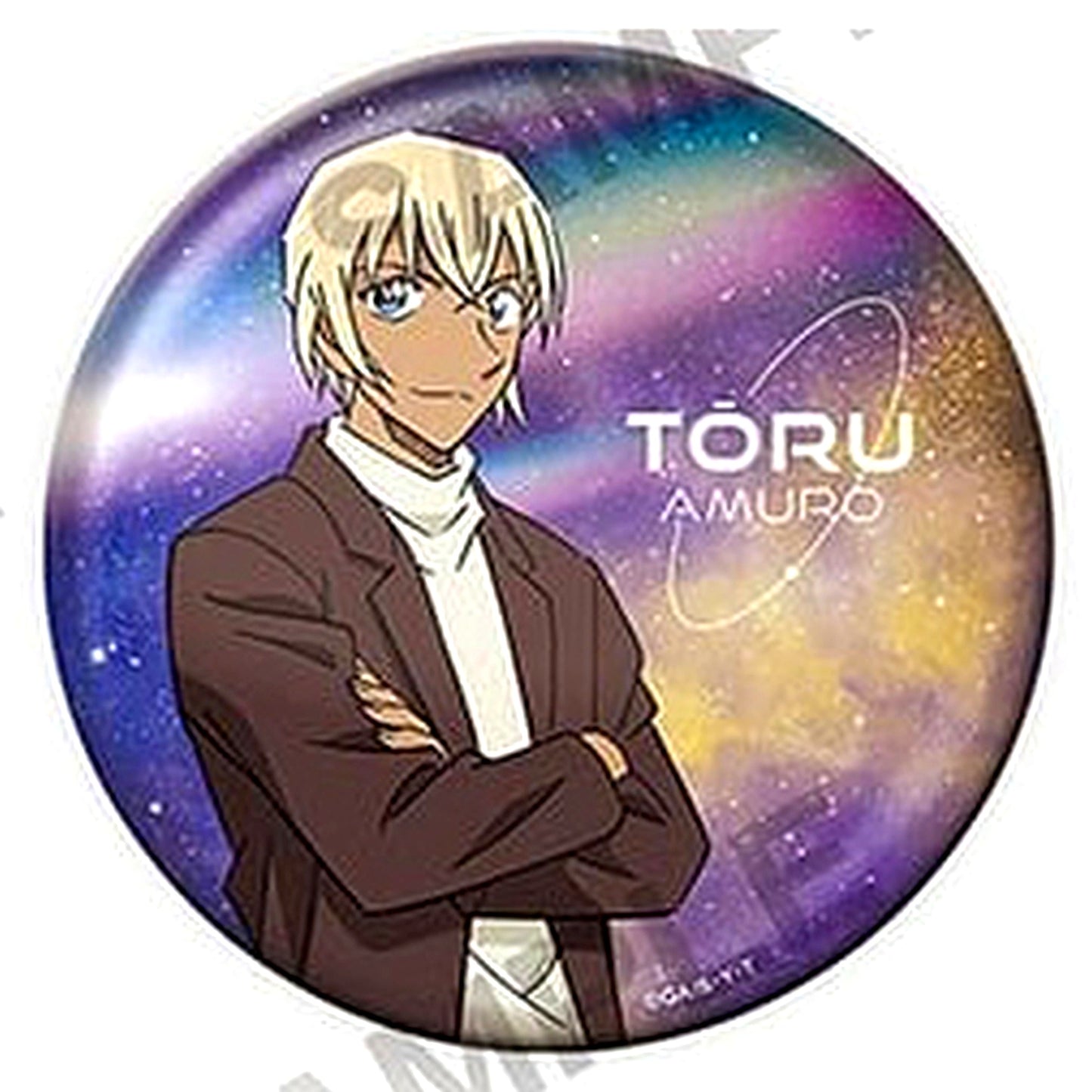 Toru Amuro Detective Conan Big Glitter Random Button Galaxy Ver. [USED]