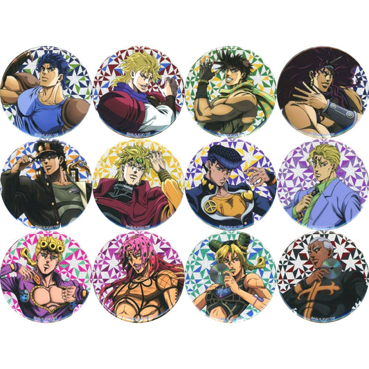Set of 12 JoJo's Bizarre Adventure THE JOJO WORLD 75mm Glitter Button Spiral Staircase [USED]