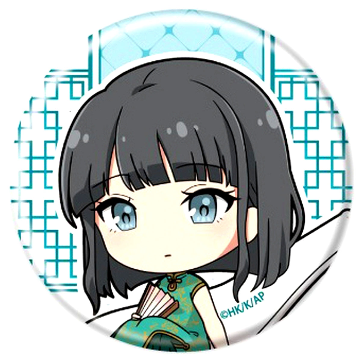 Ikumi Akagi No. 5 Rascal Does Not Dream of Santa Claus Button New & Redrawn Illustration No. 02 [USED]