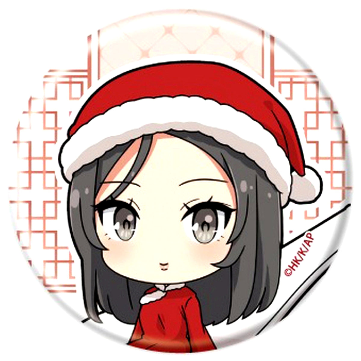 Mini Skirt Santa No. 8 Rascal Does Not Dream of Santa Claus Button New & Redrawn Illustration No. 02 [USED]