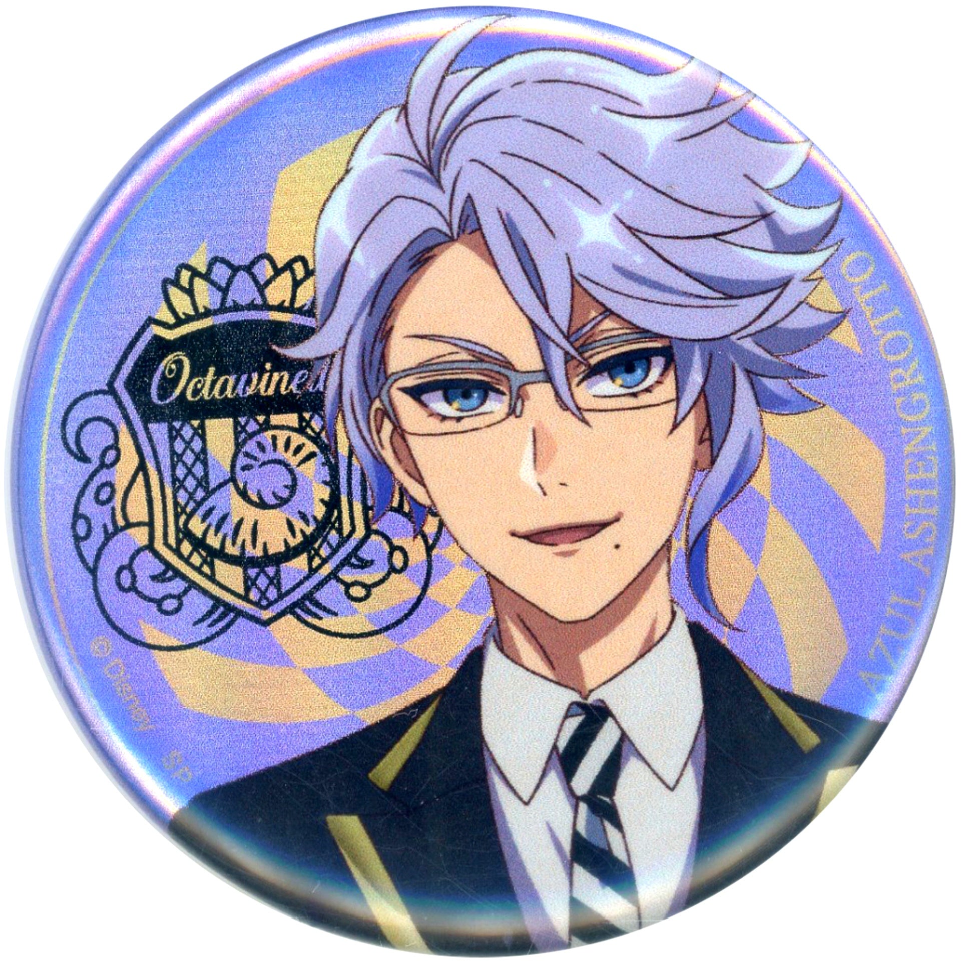 Azul Ashengrotto Disney Twisted Wonderland The Animation Hologram Blind Button Vol. 1 Animate Limited [USED]