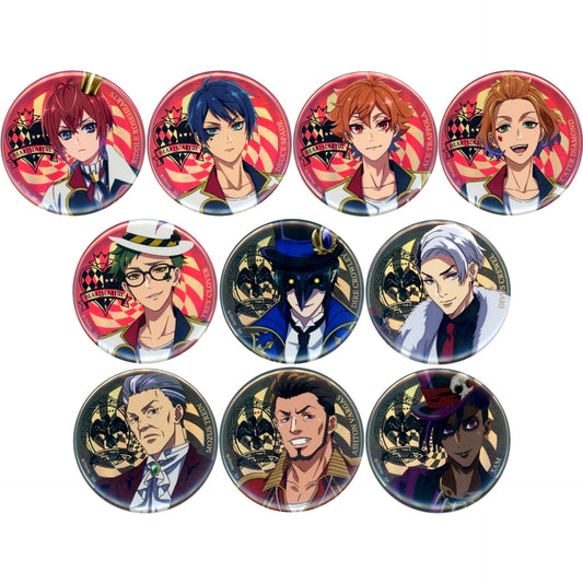 Set of 10 Disney Twisted Wonderland The Animation Hologram Blind Button Vol. 2 Animate Limited [USED]