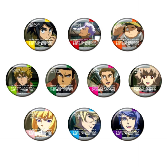 Set of 10 Memory CAN Button Mobile Suit Gundam Iron-Blooded Orphans [USED]
