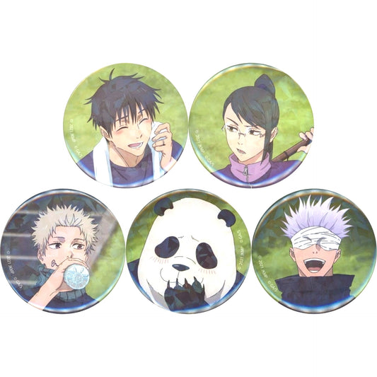 Set of 5 Jujutsu Kaisen 0 The Movie Trading Holo Button [USED]