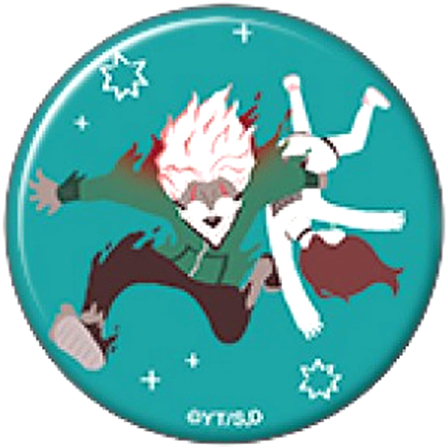 Dandadan Momo and Okarun Type A Character Badge Collection Yuru Palette [USED]
