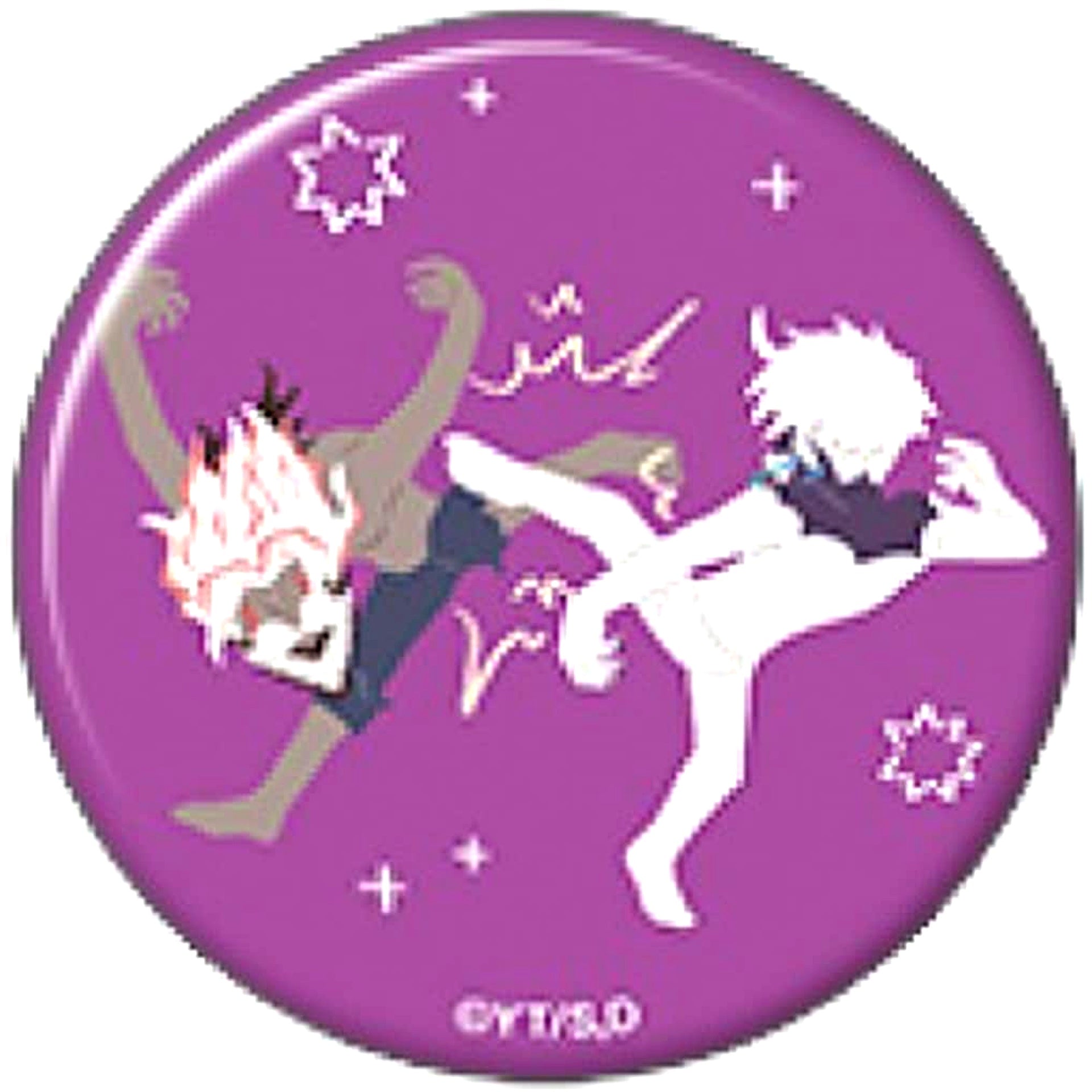 Dandadan Okarun and Jiji Character Badge Collection Yuru Palette [USED]