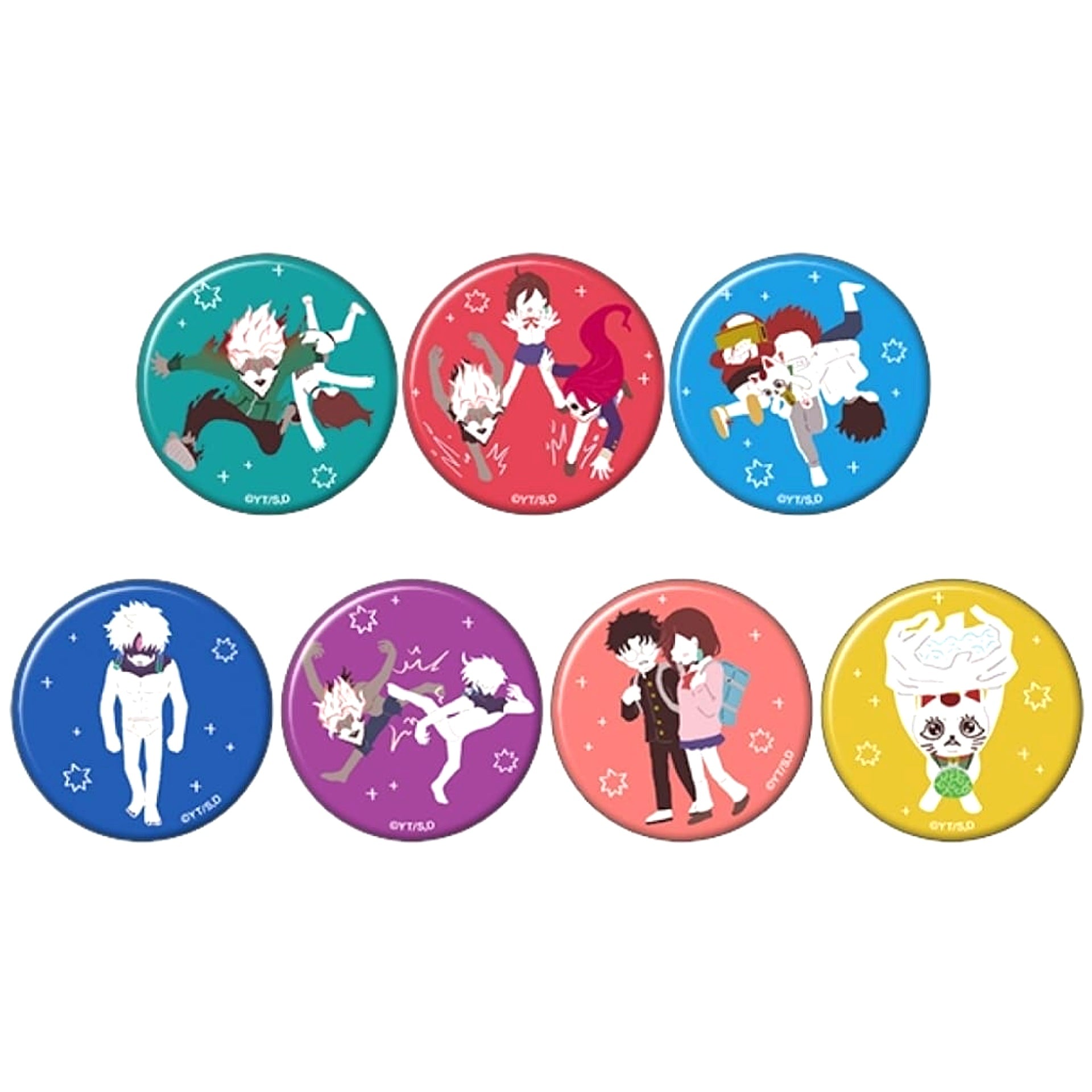 Dandadan Character Button Collection Yuru Palette Complete Set of 7 [USED]