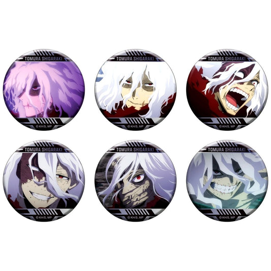 Set of 6 Tomura Shigaraki My Hero Academia Button Badge Collection [USED]