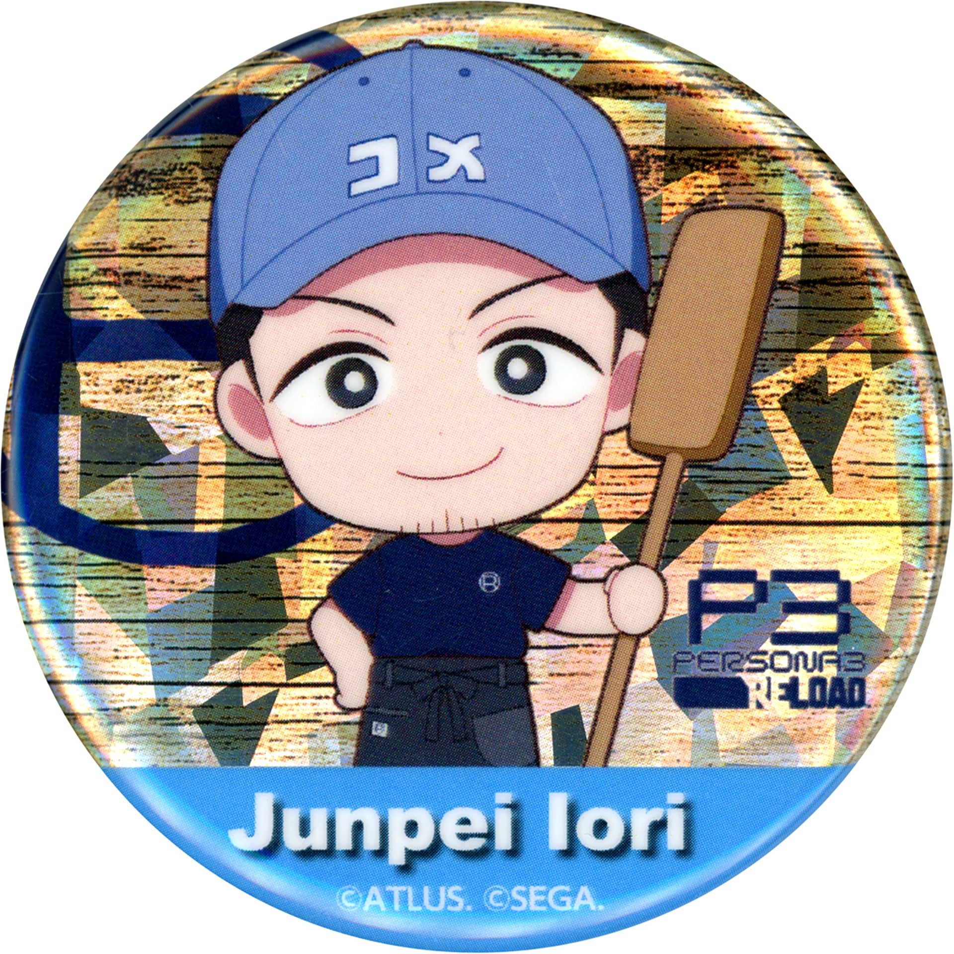 Junpei Iori Persona 3 Reload Persona 5 The Royal Hologram Button P3R R Baker Collaboration Cafe [USED]