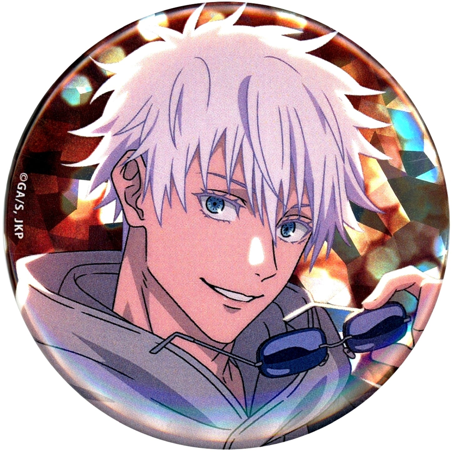 Satoru Gojo Full Color Jujutsu Kaisen x Marucube Trading Holo Button Illumination Ver. [USED]