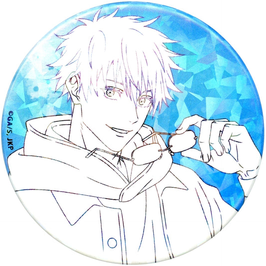 Satoru Gojo Monochrome Jujutsu Kaisen x Marucube Trading Holo Button Illumination Ver. [USED]