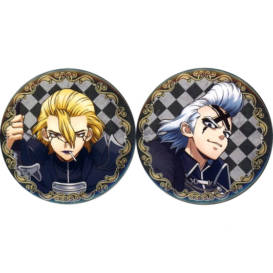 Set of 2 Dr. Xeno & Stanley Snyder Dr.STONE Button FamilyMart Limited [USED]
