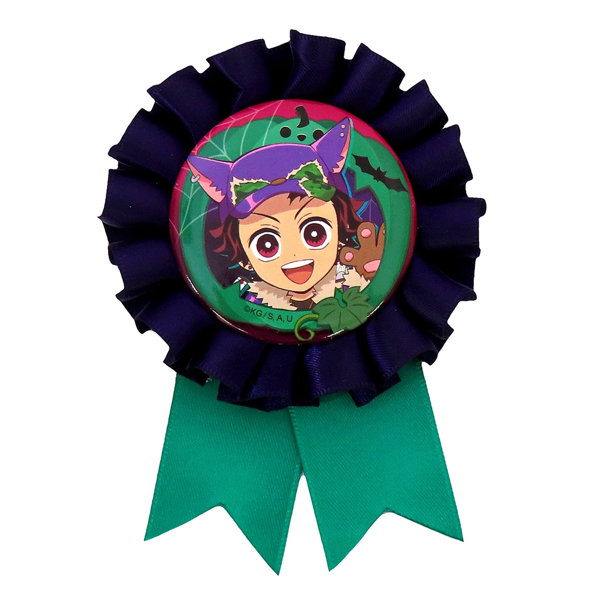 Tanjiro Kamado Demon Slayer x ufotable Cafe x Machi Asobi CAFE x DINING Halloween Event 2025 Random Corsage Style Badge A [USED]