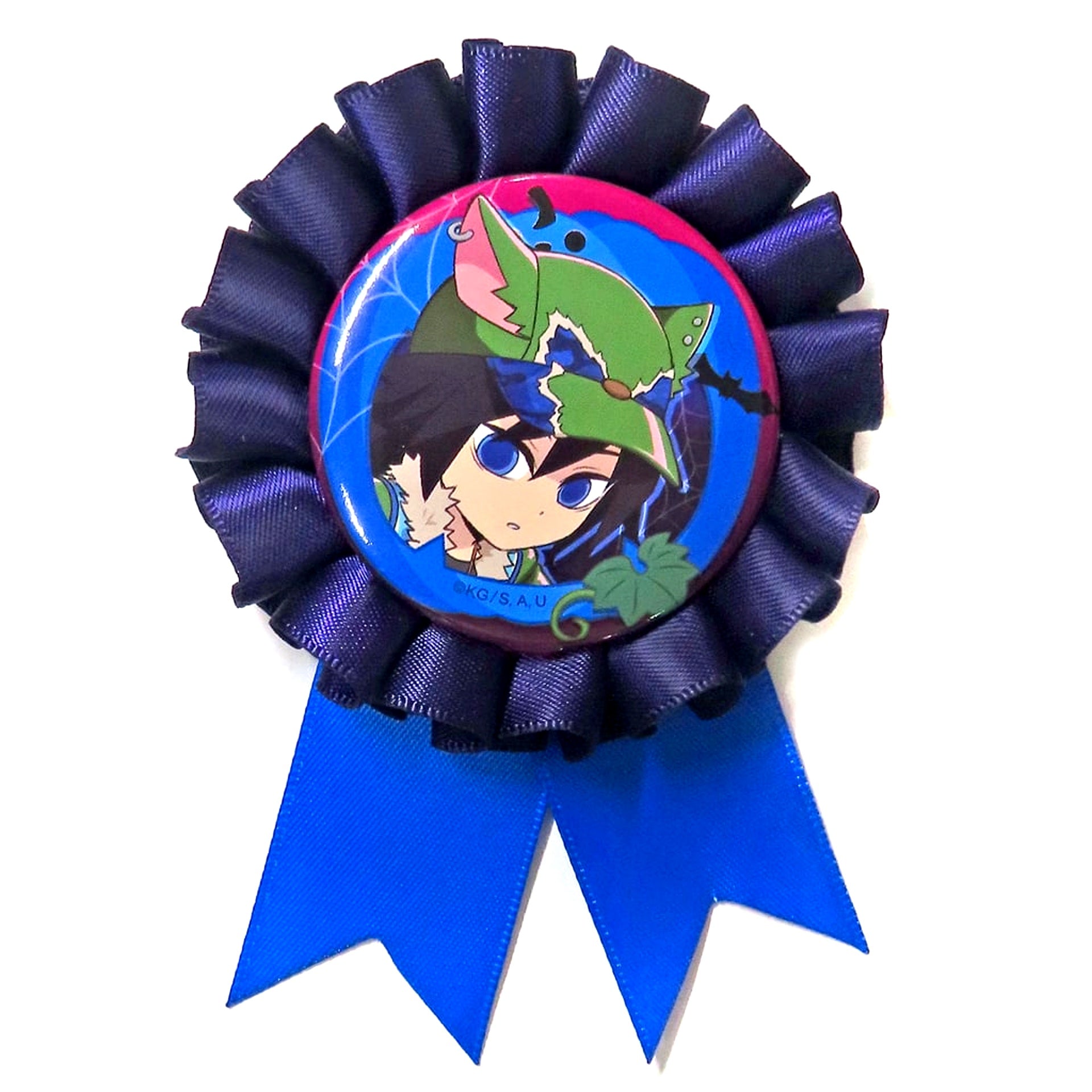 Giyu Tomioka Demon Slayer: Kimetsu no Yaiba x ufotable Cafe x Machi Asobi Cafe x ufotable Dining Halloween Event 2025 Random Corsage Style Badge A [USED]