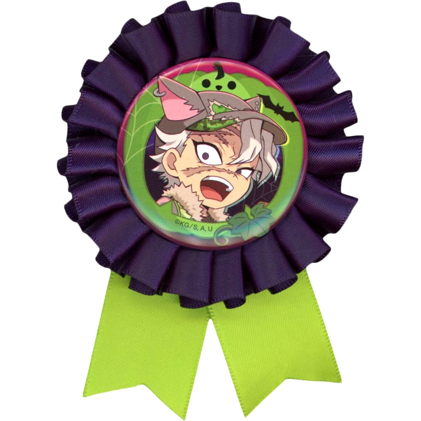 Sanemi Shinazugawa Demon Slayer x ufotable Cafe x Machi Asobi CAFE x ufotable DINING Halloween Event 2025 Random Corsage Style Badge B [USED]