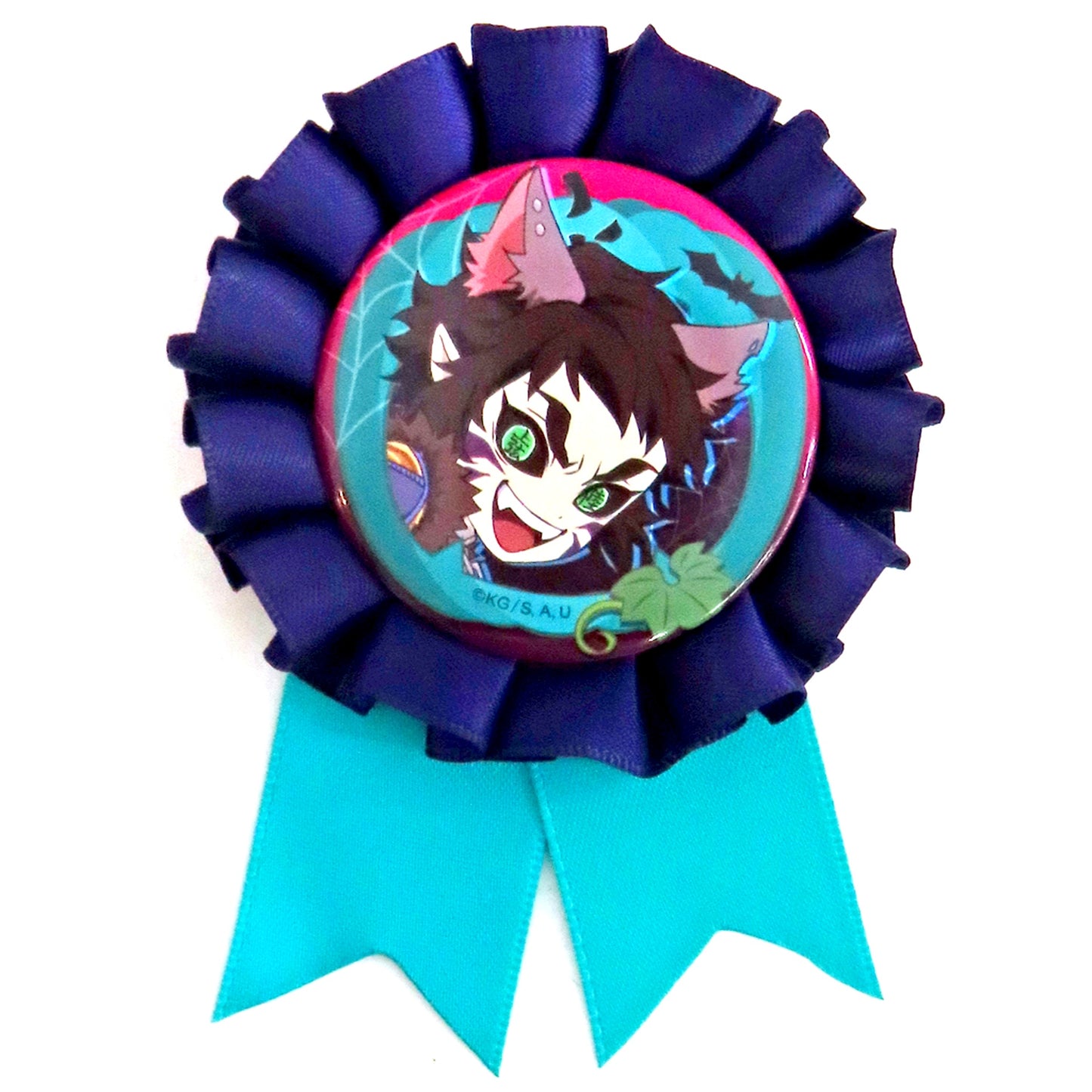 Kaigaku Demon Slayer Kimetsu no Yaiba Random Corsage Style Badge B ufotable Cafe Machi Asobi CAFE DINING Halloween Event 2025 [USED]