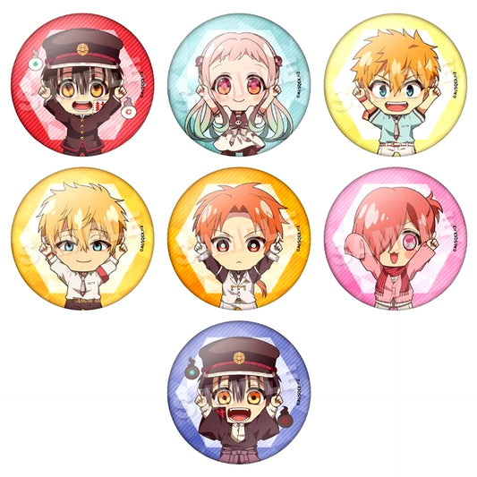 Set of 7 TV Anime Toilet-Bound Hanako-kun 2 Trading Button Points Ver. [USED]