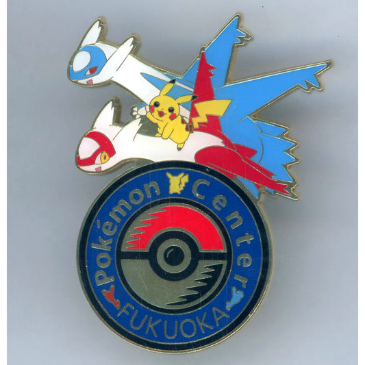 Pikachu & Latios & Latias Pokemon Logo Pins Pokemon Center Fukuoka Limited [USED]