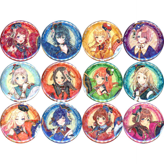 Gakuen iDOLM@STER Saki Hanami & Others All 12 Types Set Ichiban Kuji Part 3 Collection Kira Button Prize F [USED]