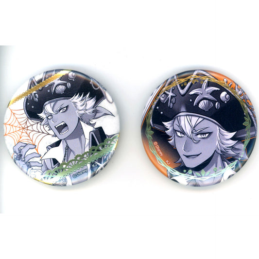 Jack Howl Disney Twisted Wonderland Scary Dress Ver. Monochrome Foil Stamped Button Set Animate Girls Festival 2025 Goods [USED]