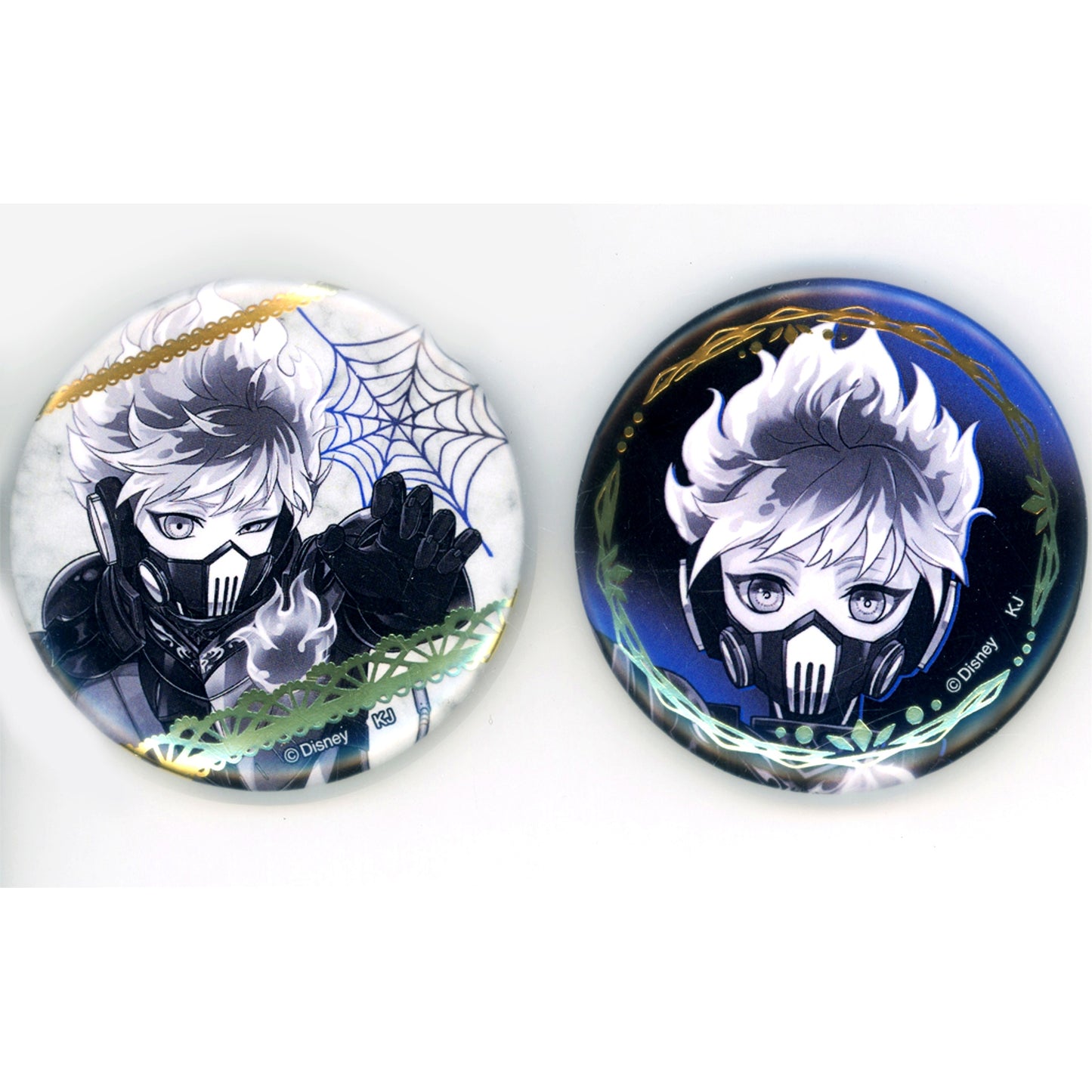 Ortho Shroud Disney Twisted Wonderland Scary Dress Ver. Monochrome Foil Stamped Button Set Animate Girls Festival 2025 Goods [USED]