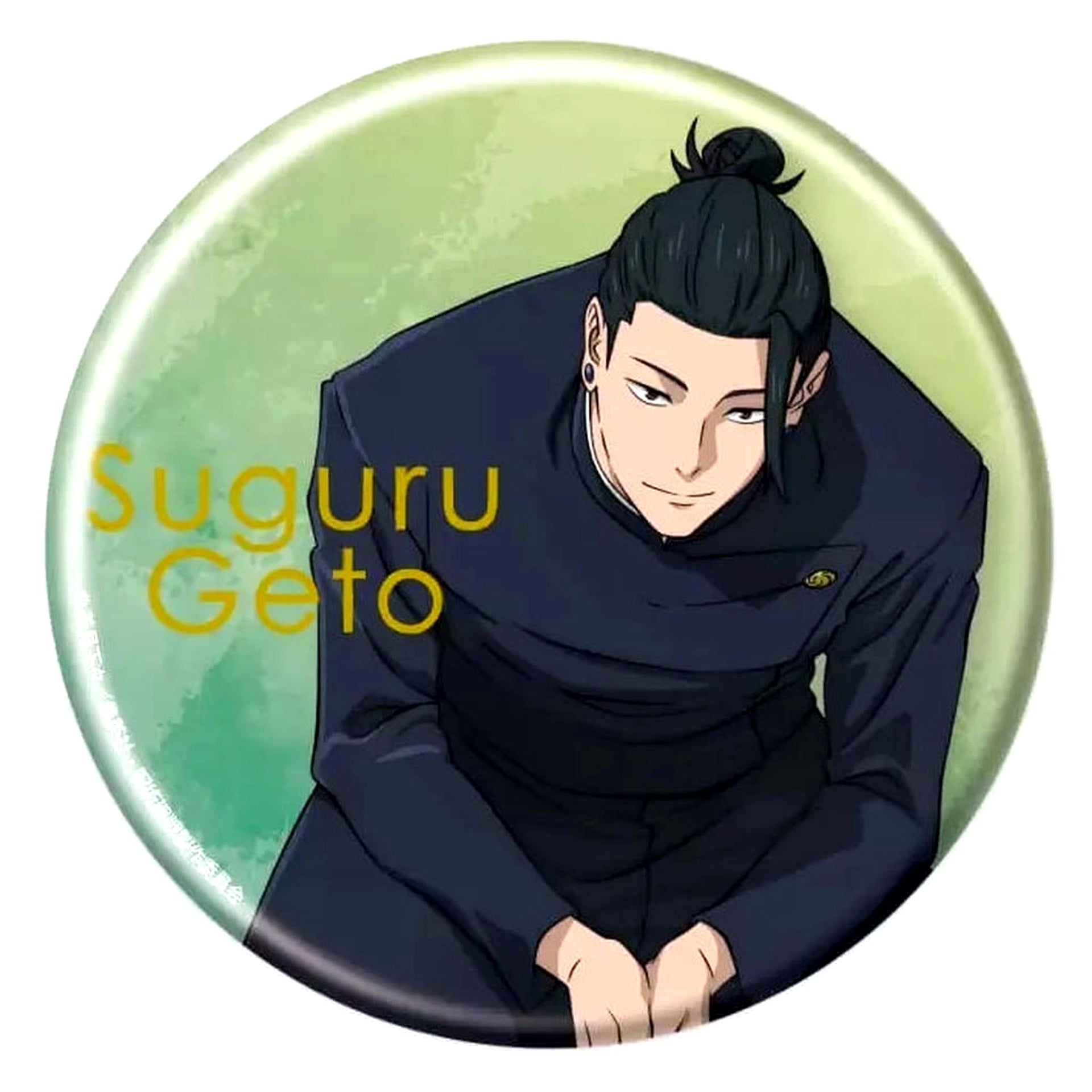 Suguru Geto Jujutsu Kaisen Hidden Inventory Premature Death Trading Foil Stamped Big Button 75mm Class Photo [USED]