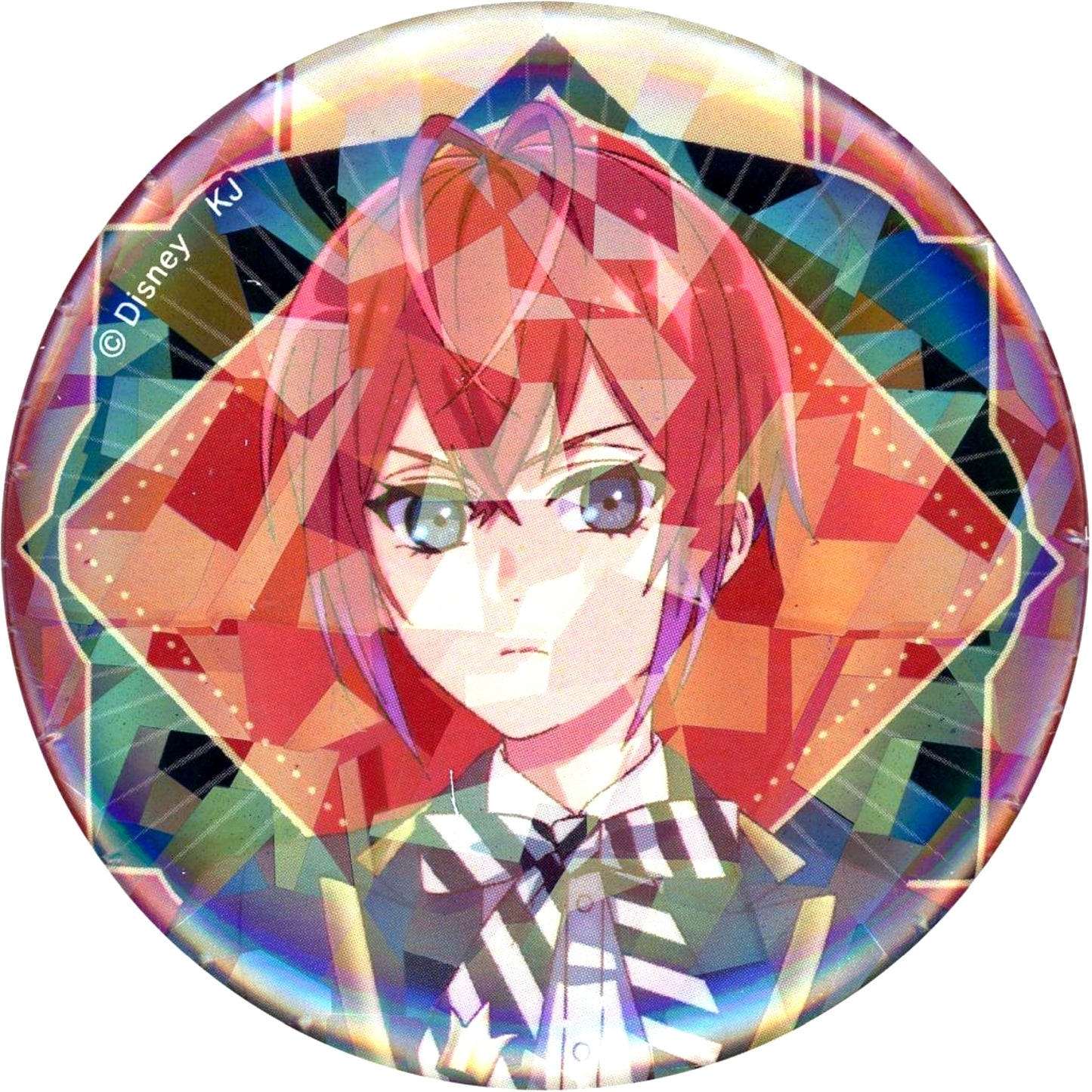 Riddle Rosehearts Disney Twisted Wonderland The Animation Trading Hologram Button Dormitory Head Ver. [USED]