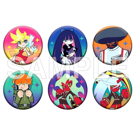 Set of 6 New PANTY & STOCKING with GARTERBELT Trading Button No.2 [USED]