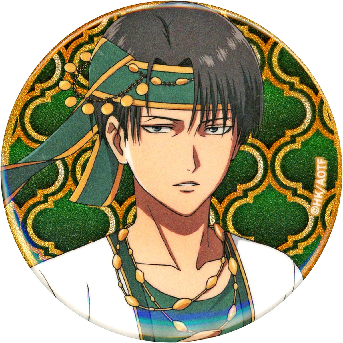 Levi Ackerman Attack on Titan x 100 Hours Curry Glitter Button [USED]