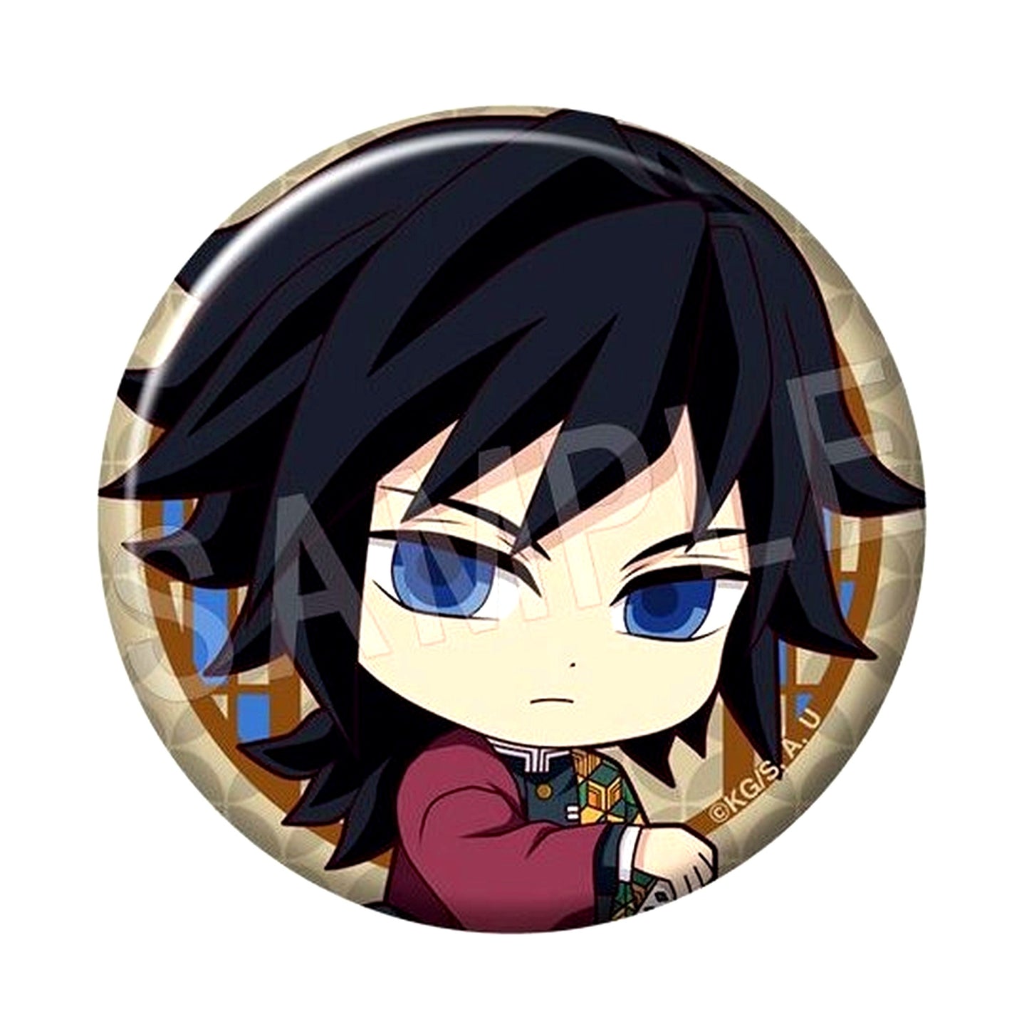 Giyu Tomioka Demon Slayer Petanko Trading Button Infinity Castle Arc Chapter 1 Ver. Type A [USED]