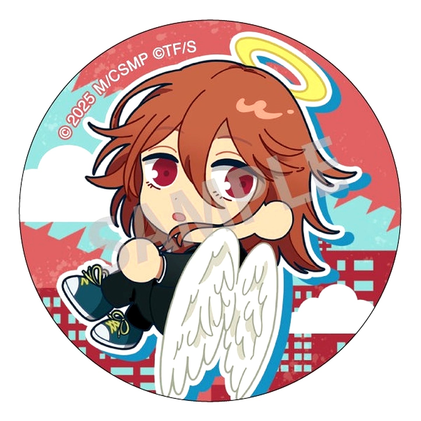 Angel Devil Chainsaw Man The Movie: Reze Arc Trading Button Falling Ver. [USED]
