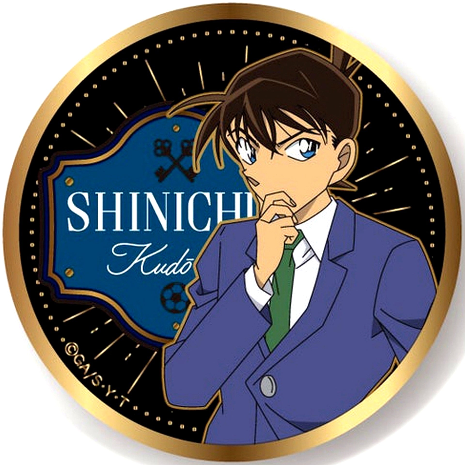 Shinichi Kudo Detective Conan Gold Button Vol. 2 [USED]