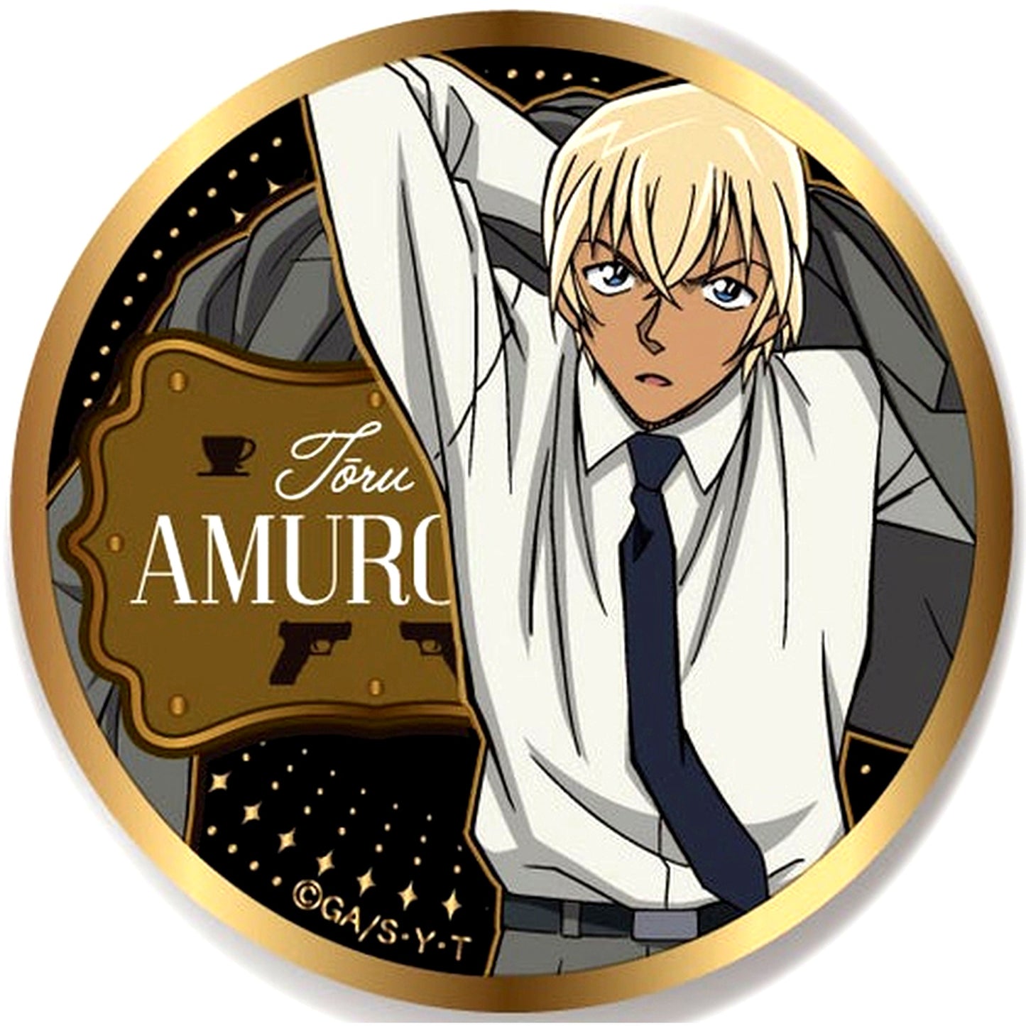 Toru Amuro Detective Conan Gold Button Vol. 2 [USED]