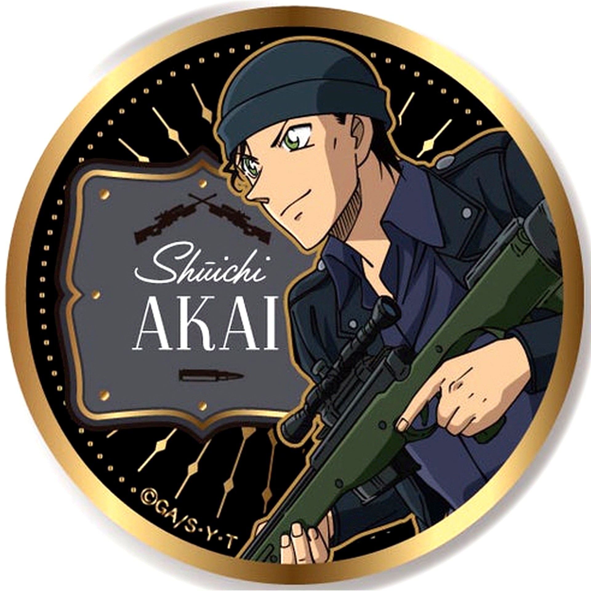 Shuichi Akai Detective Conan Gold Button Vol. 2 [USED]