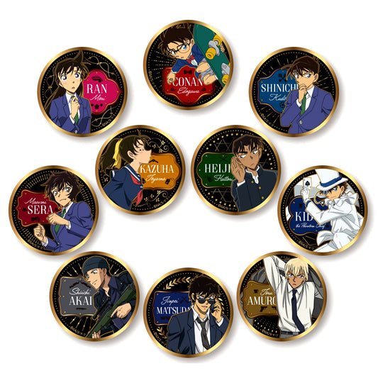 Set of 10 Detective Conan Gold Button Vol. 2 [USED]