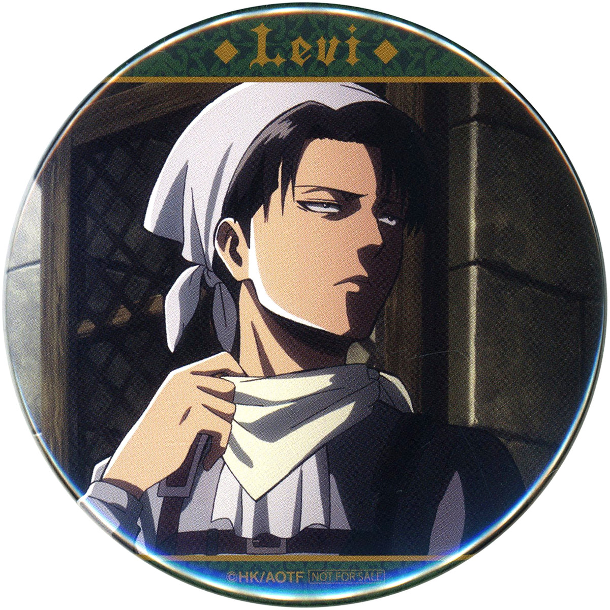 Levi Ackerman 2 B Prize Attack on Titan Attack on Memory Garapon Button [USED]