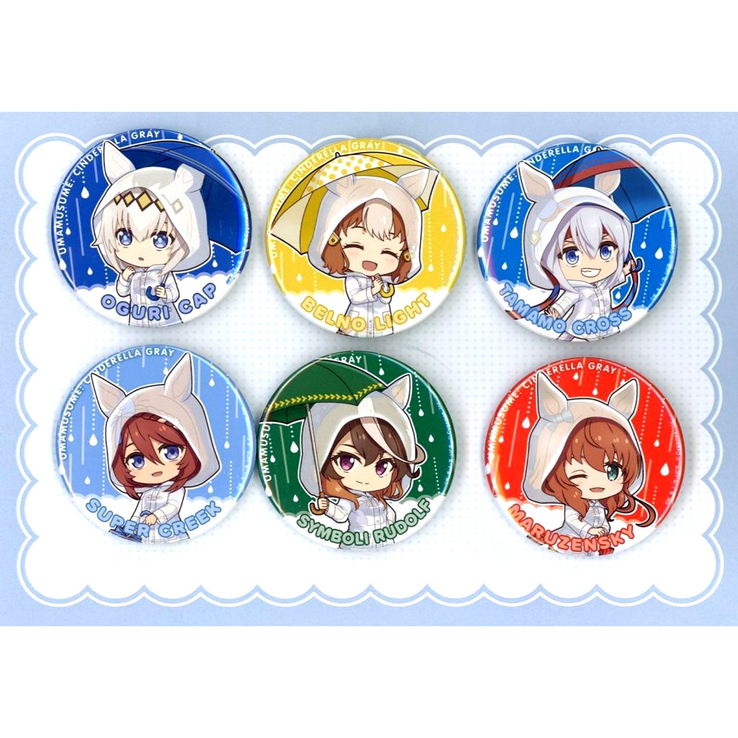 All Characters Umamusume Cinderella Gray Button Complete Set Deformed ver. Lawson Loppi HMV Exclusive [USED]
