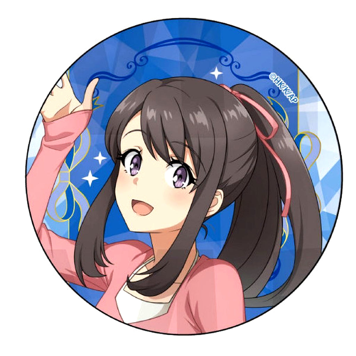 Uzuki Hirokawa Rascal Does Not Dream of Santa Claus Trading Button BicCamera & animega x Sofmap Pre-sale Fair [USED]