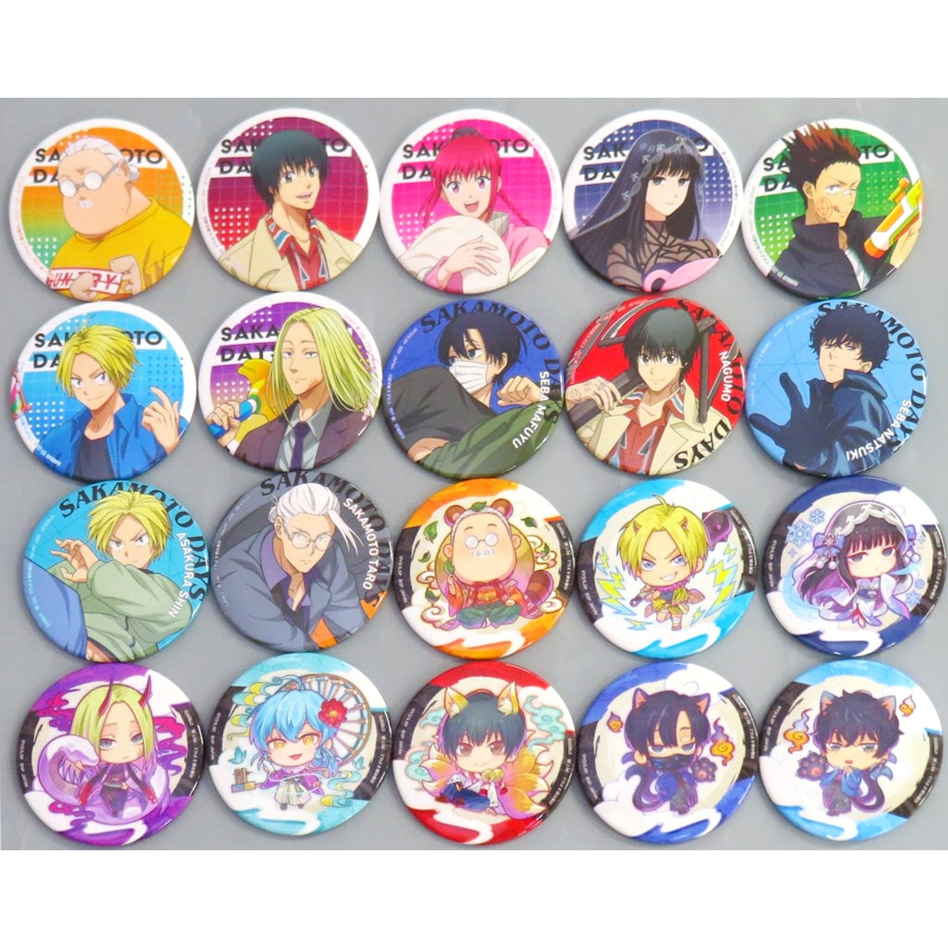 Set of 20 SAKAMOTO DAYS x Namco Campaign 2025 Button [USED]