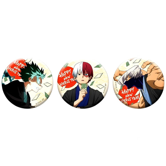New Year Karuta My Hero Academia Button Set [USED]