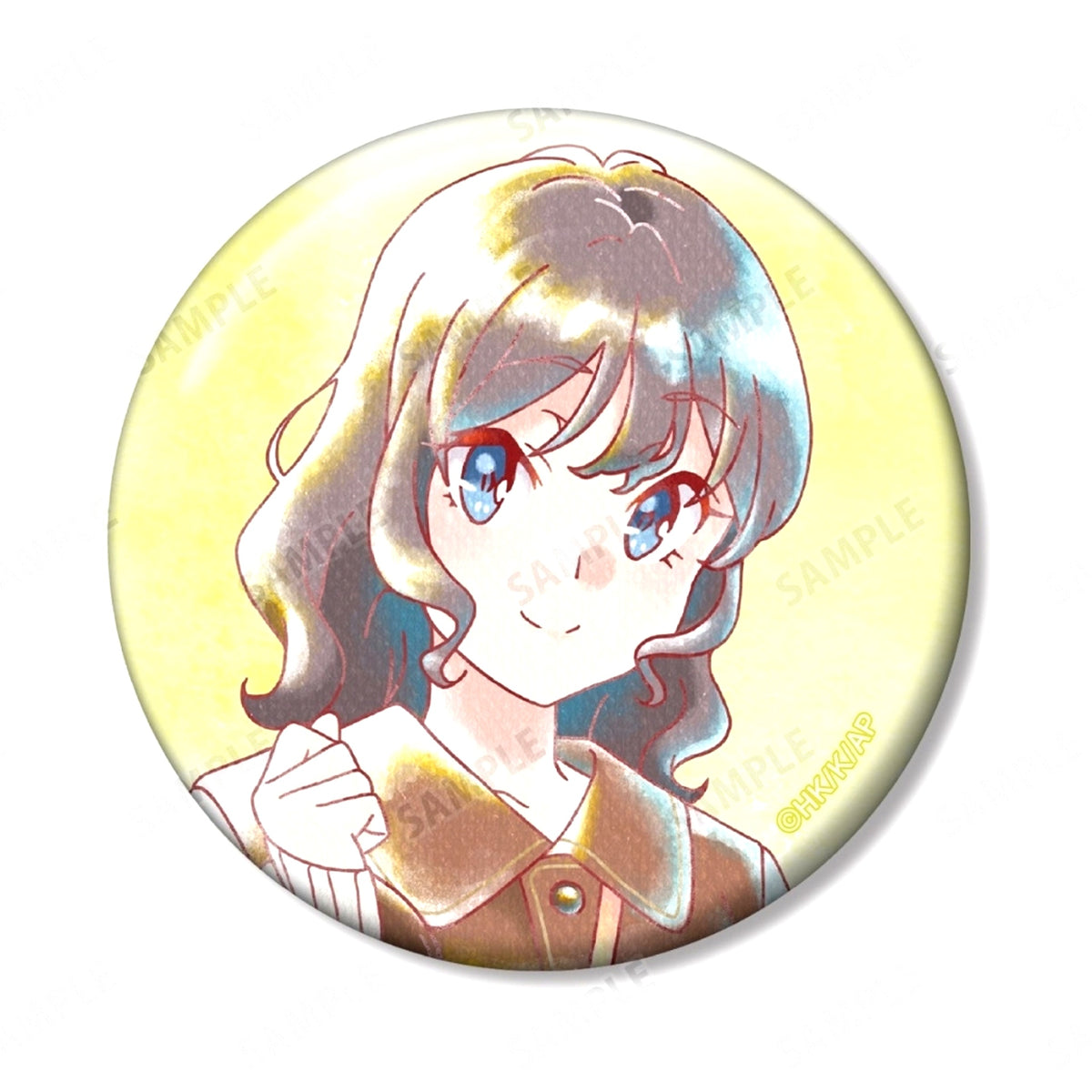 Sara Himeji Rascal Does Not Dream of Santa Claus Trading Ani-Art Aqua Label Button [USED]