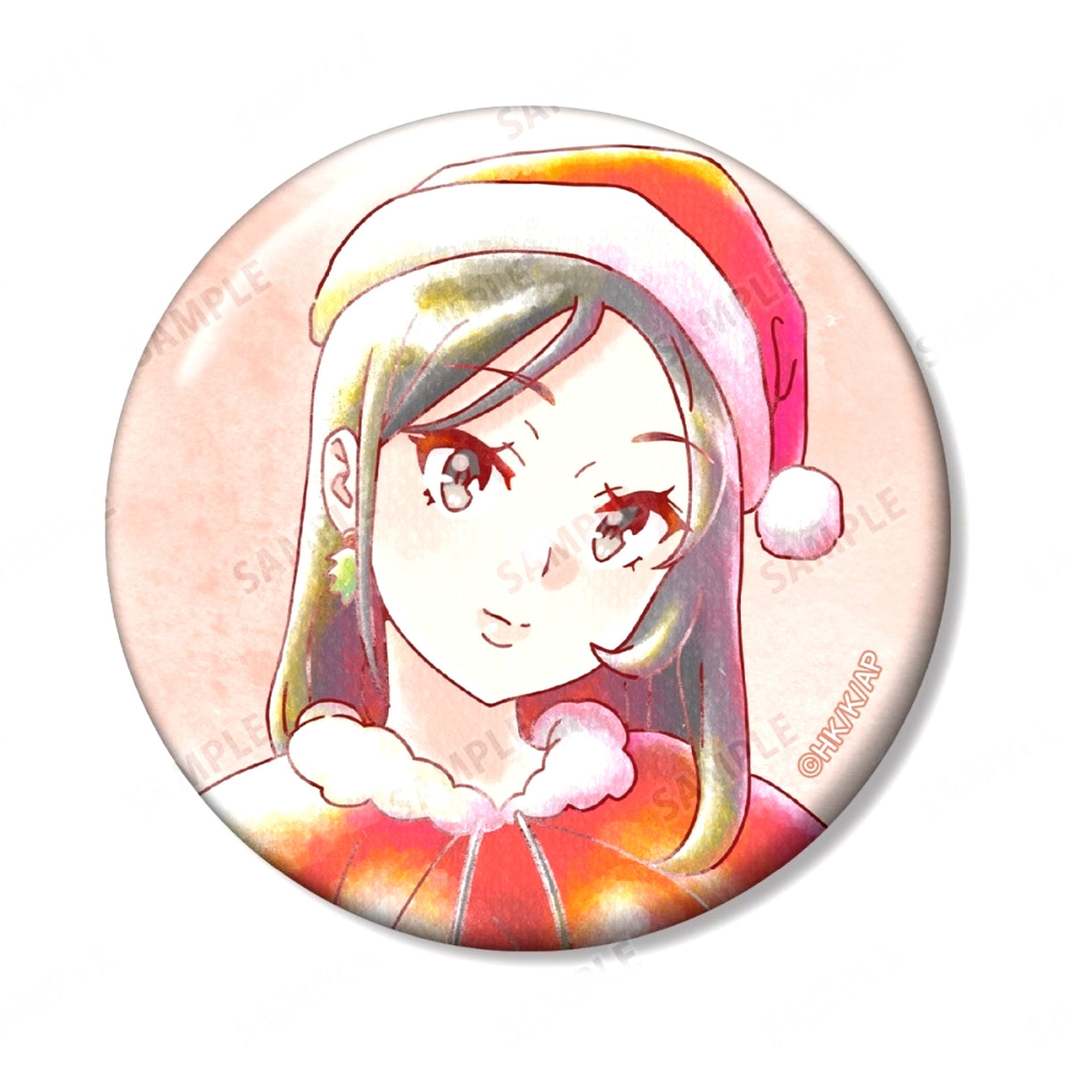 Mini Skirt Santa Rascal Does Not Dream of Santa Claus Trading Ani-Art Aqua Label Button [USED]